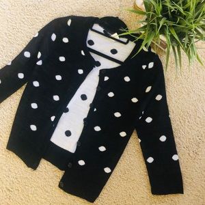 Black and white Polka Dot Sweater Project